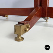 Load image into Gallery viewer, Dining table in mrble, wood and brass, 1960s
