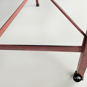 Dining table in wood, formica and iron, 1950s