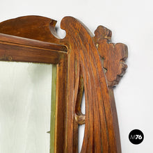 Load image into Gallery viewer, Wall display cabinet in wood and glass, early 1900s
