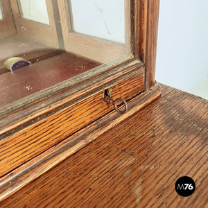 Display cases in wood and glass, mid 1800s