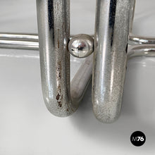 画像をギャラリービューアに読み込む, Dining table in smoked glass and steel, 1970s
