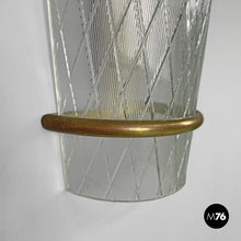 Load image into Gallery viewer, Conical glass and metal wall lamps, 1950s
