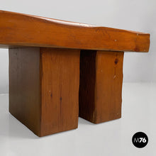 Carica l'immagine nel visualizzatore di Gallery, Wooden bench with flower box, 1970s
