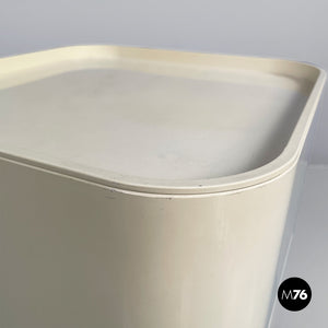White plastic modular chest of drawers by Anna Castelli for Kartell, 1970s