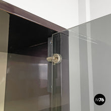 Load image into Gallery viewer, Wooden black lacquered wardrobe, 1970s
