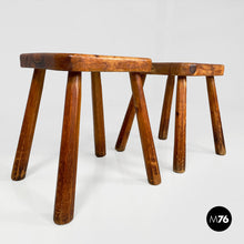 Charger l&#39;image dans la galerie, Wooden stools, 1970s
