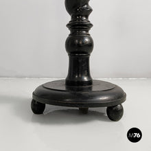 Load image into Gallery viewer, Pedestals in black wood, 1930s

