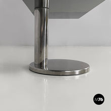 Carica l&#39;immagine nel visualizzatore di Gallery, Console in smoked glass and steel, 1980s

