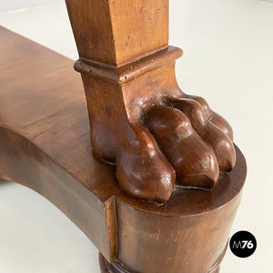 Wall console in marble and wood, early 1800s