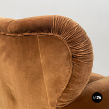 Load image into Gallery viewer, Sofa in brown velvet, 1930s
