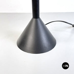 Adjustable black metal table lamp, 1980s