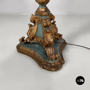 Floor lamp in wood, 1940s