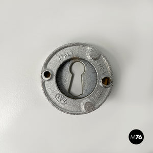 Chromed metal handles and locks by Luigi Caccia Dominioni for Azucena, 1960s