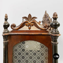 Load image into Gallery viewer, Wooden table or wall cabinet with mirror, 1930s
