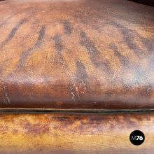 Load image into Gallery viewer, Armchairs in brown leather, 1920s
