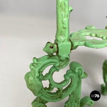Charger l'image dans la galerie, Plant stand tables in green cast iron, 1930s
