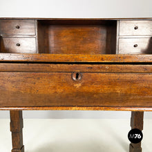 Load image into Gallery viewer, Desk in walnut wood, mid 1800s
