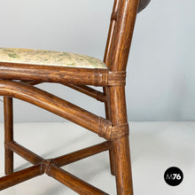 Load image into Gallery viewer, Chair in rattan and fabric, early 20th century
