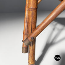 Load image into Gallery viewer, Chairs in fabric and bamboo, 1930s
