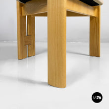 Load image into Gallery viewer, Tub chairs in wood and beige velvet, 1980s
