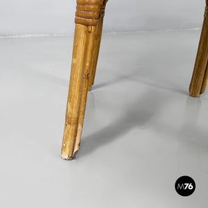 Stool in rattan, 1960s