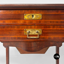 将图片加载到图库查看器，Console with mirror in wood, 1930s
