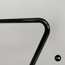 画像をギャラリービューアに読み込む, Coffe table with ashtray in black metal and glass, 1980s
