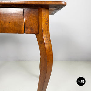 Desk with drawer in wood, 1700s