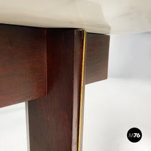 将图片加载到图库查看器，Dining table in marble, wood and bass, 1960s
