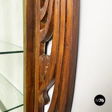 Load image into Gallery viewer, Wall display cabinet in wood and glass, early 1900s

