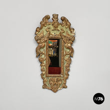 Load image into Gallery viewer, Mirrors in golden and light green wood, 1900s
