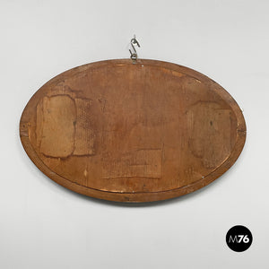 Wooden wall mirror, 1940s
