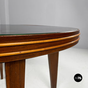 Round wooden coffee table, 1930s