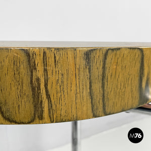 Wooden and metal coffee table, 1970s