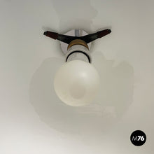 Load image into Gallery viewer, Opaline glass chandelier, 1960s
