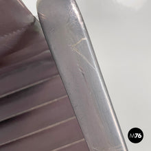 Load image into Gallery viewer, Dark grey leather office chair by Charles and Ray Eames for ICF, 1970s
