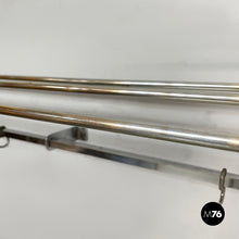 Load image into Gallery viewer, Metal coat hanger with hat rack, 1940s
