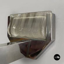 画像をギャラリービューアに読み込む, Wall lamps in glass and metal, 1930s
