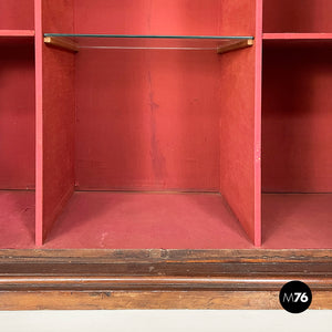 Wooden wardrobe with decorated doors, 1800s