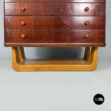 Carica l'immagine nel visualizzatore di Gallery, Chest of drawers in wood and marble, 1930s

