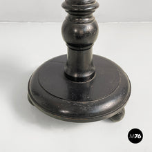 Load image into Gallery viewer, Pedestals in black wood, 1930s
