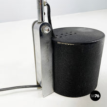 Load image into Gallery viewer, Adjustable table lamp in black metal, 1980s
