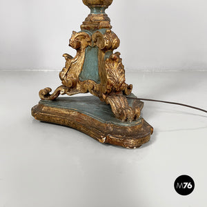 Floor lamp in wood, 1940s