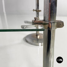 Load image into Gallery viewer, Bookcase in metal and glass, 1980s
