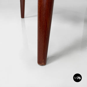 Armchairs in fabric and wood, 1940s