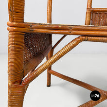 Load image into Gallery viewer, Armchairs in rattan and straw, 1960s
