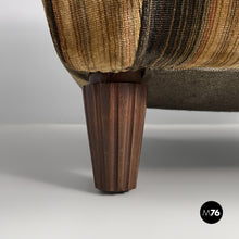 Charger l'image dans la galerie, Striped velvet armchairs, 1930s
