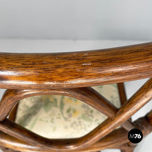Load image into Gallery viewer, Chair in rattan and fabric, early 20th century
