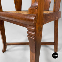 Carica l&#39;immagine nel visualizzatore di Gallery, Tub chair in wood and straw, 1930s
