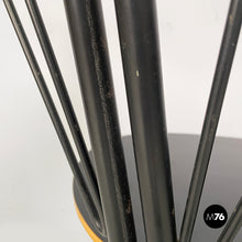 画像をギャラリービューアに読み込む, Folding chair in black wood and metal, 1980s
